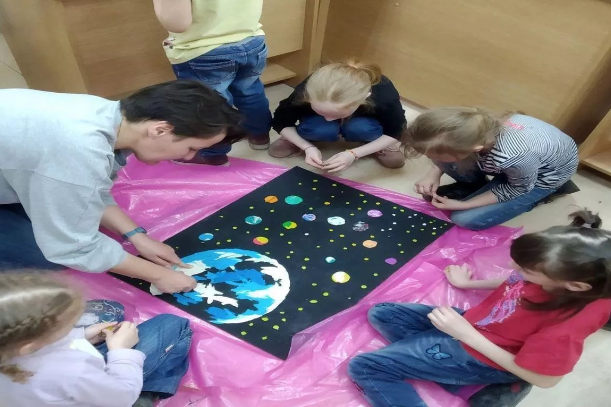 Мастер-класс «Мой космос» Комсомольский СДК
