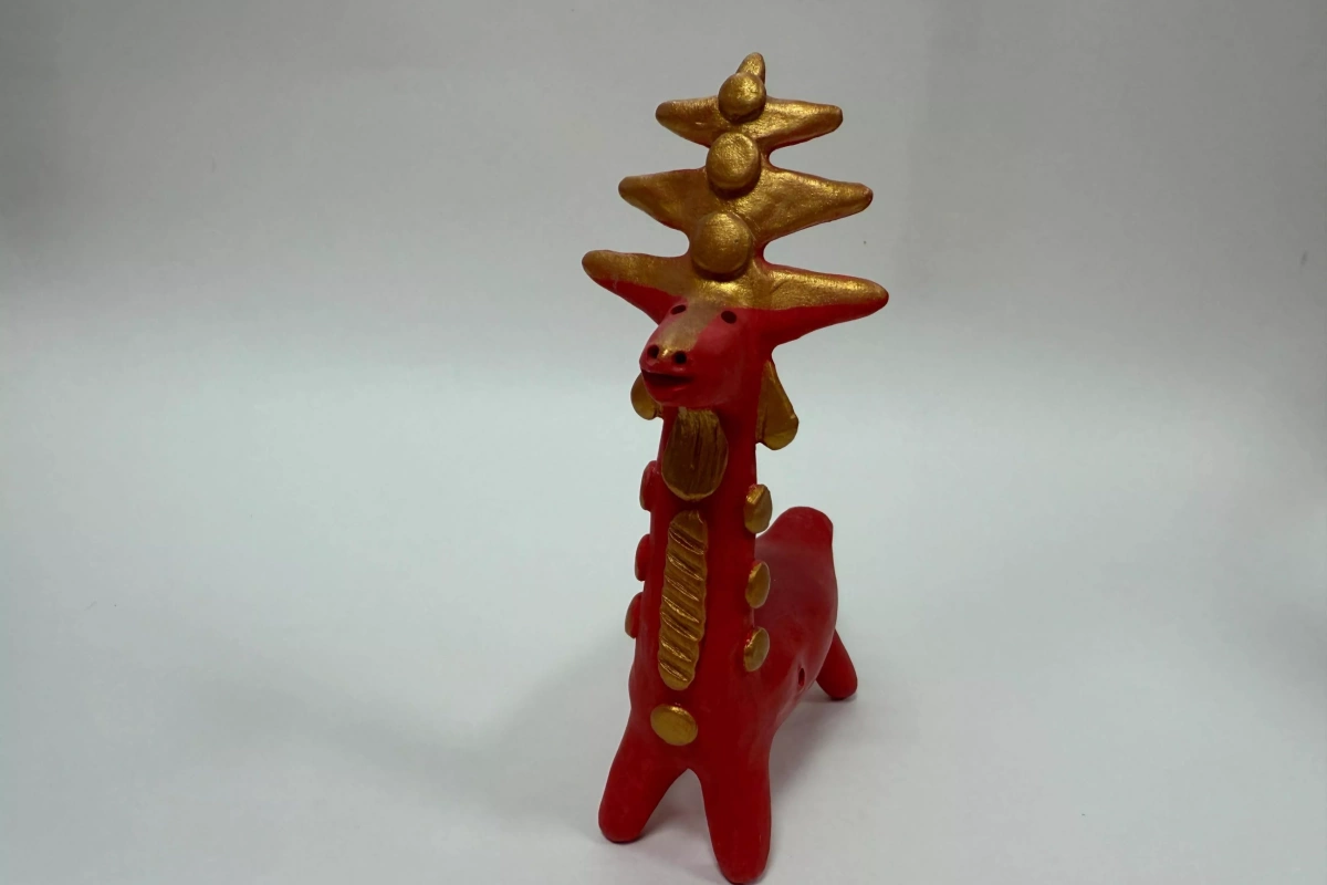 «Абашевская глиняная игрушка «Олень»